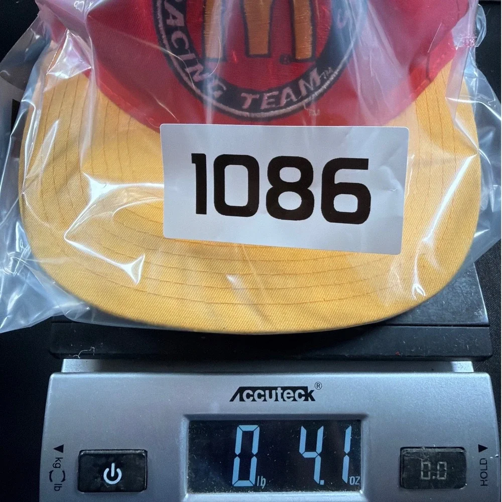 Vintage 90s Jimmy Spencer McDonalds Racing Team #27 Snapback Hat Red NASCAR Car